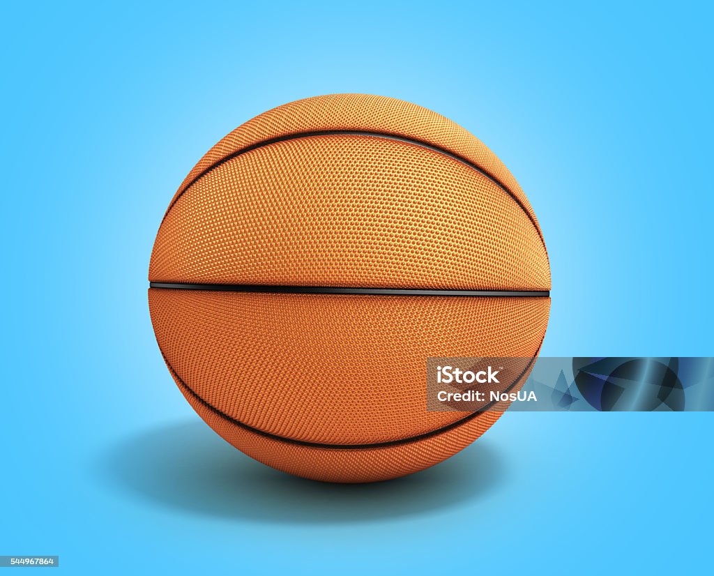 Basketball Rendering Basketball 3d Render On A Gradient Background Stock Photo - Download ...