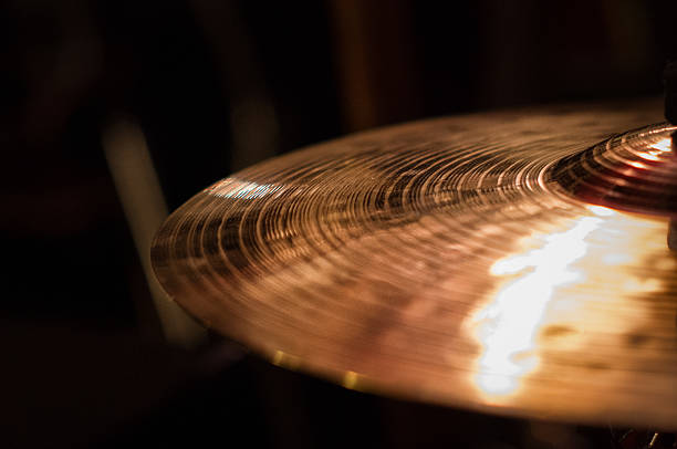 istock Close up of cymbal on drumkit, on the right 544971962