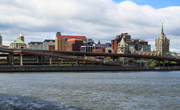 istock Bridge over Hudson River looking into Albany NY 544978644