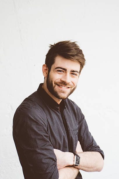 istock Portrait of a cheerful young man 544978964