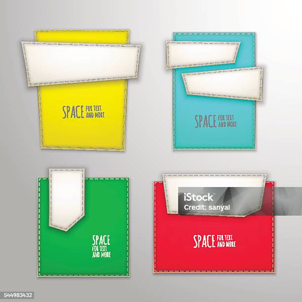 Vector Patch Banners Stock Illustration - Download Image Now ...