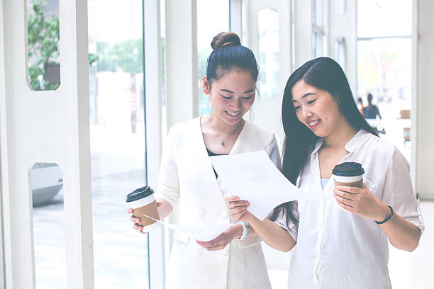 istock Businesswomen discussing business plan 544984700