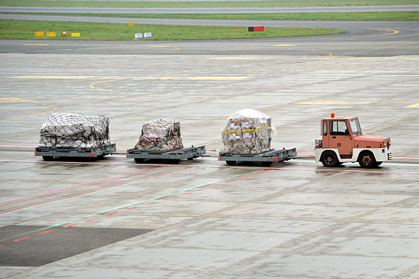 istock Cargo transportation - airport 544985618