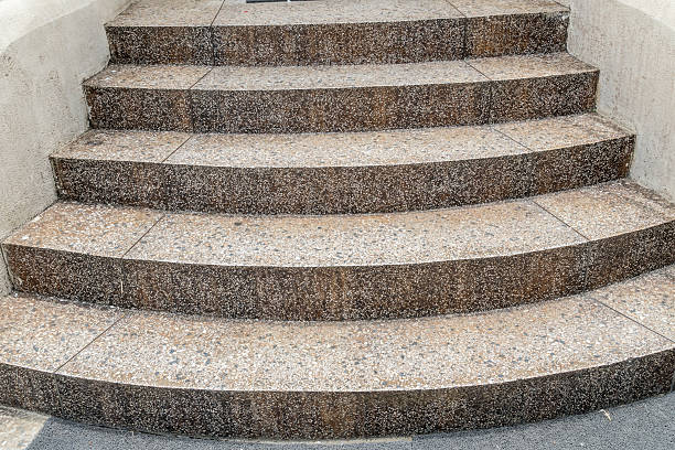 istock Curve concrete gravel staircase 544986254