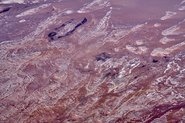 istock Desert from the airplane, Egypt 544988338