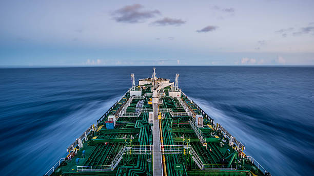 istock Ship at sea with blurred water 544992924