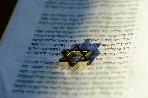 Star of David on a Bible