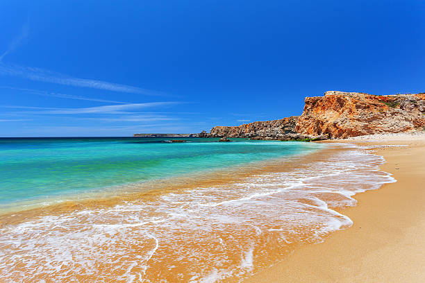 Atlantic ocean - Sagres Algarve Australia stock photo