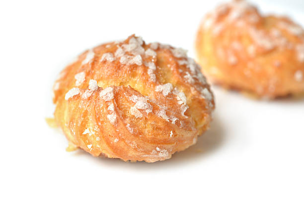 Chouquette, French pastry - close up Chouquette, French pastry - close up choux pastry photos stock pictures, royalty-free photos & images