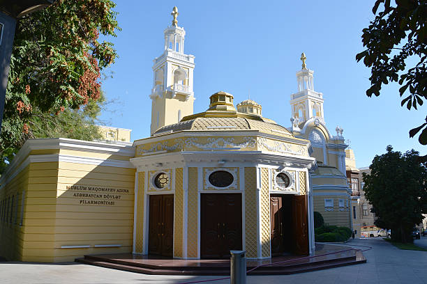 istock Azerbaijan State Philharmonic Hall side view, Baku 545083152