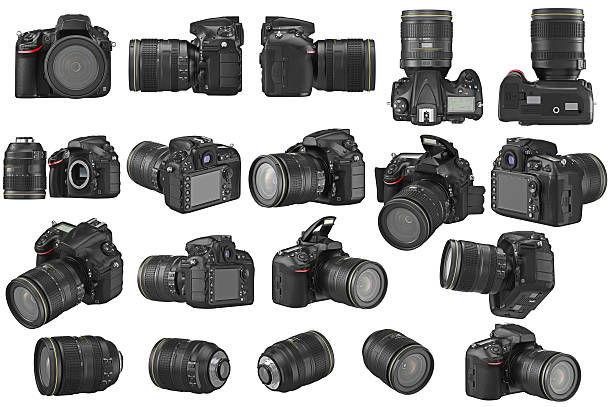 configurar c�ámara de fotos digital - single lense reflex fotografías e imágenes de stock