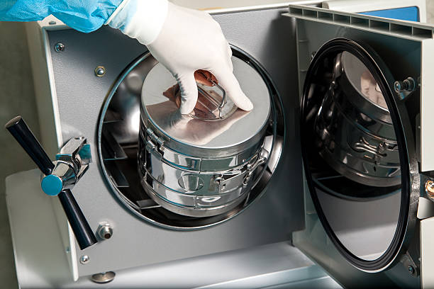 istock Doctor sterilizes items for surgery 545088232