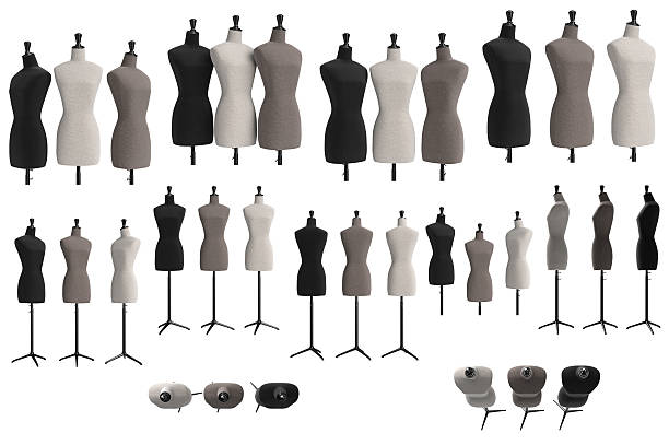 istock Set female mannequins 545089256