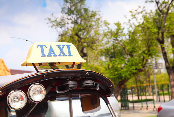 istock Traditional asian rickshaw vehicle parked on the road 545090474