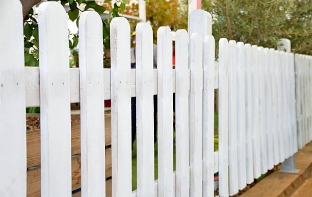 istock white wooden fence 545090740