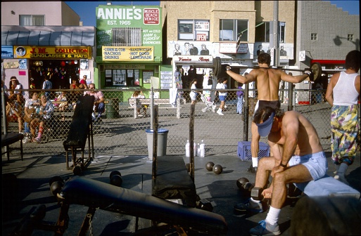 Venice Beach, Los Angeles, California, USA, June 09, 1984. 