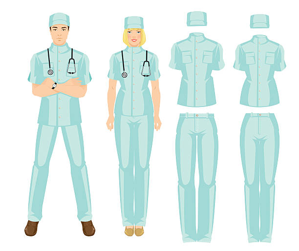 istock Vector illustration of people in medical uniform. 545094840