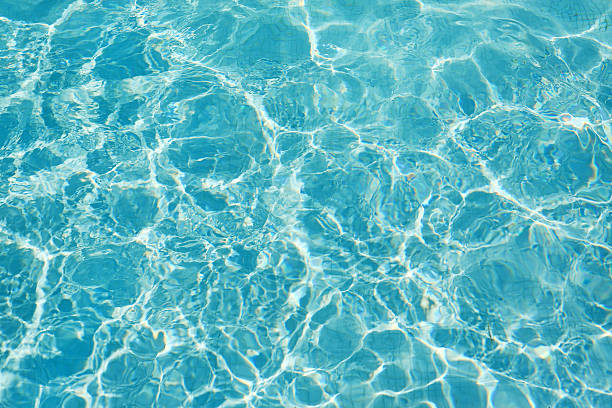 istock Patterns movement of water in the pool 545096244