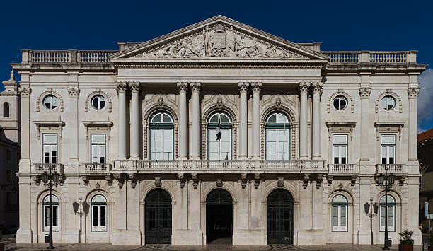 hôtel de ville de lisbonne - city government town hall government building photos et images de collection