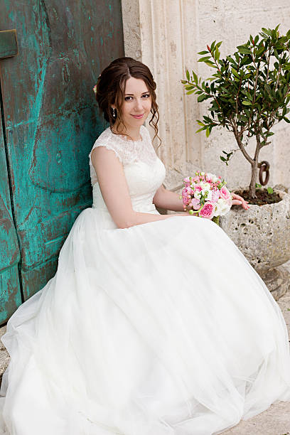 istock Attractive bride in wedding day 545099076