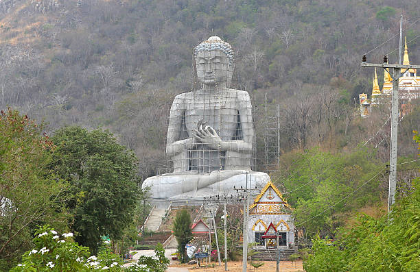 istock Big Buddha under construction in thailand temple 545099366