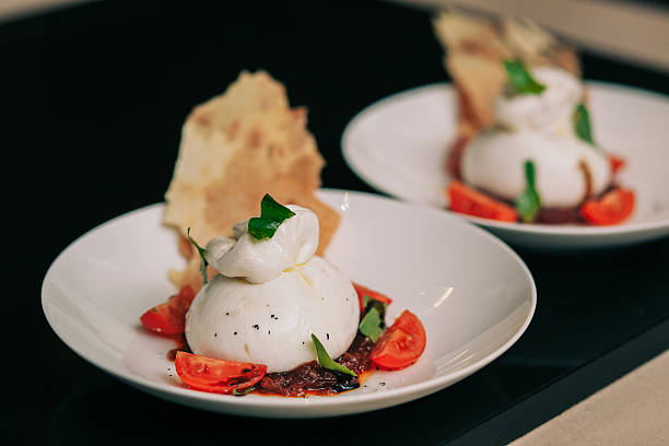 istock Burrata mozzarella with tomato tartare 545100242
