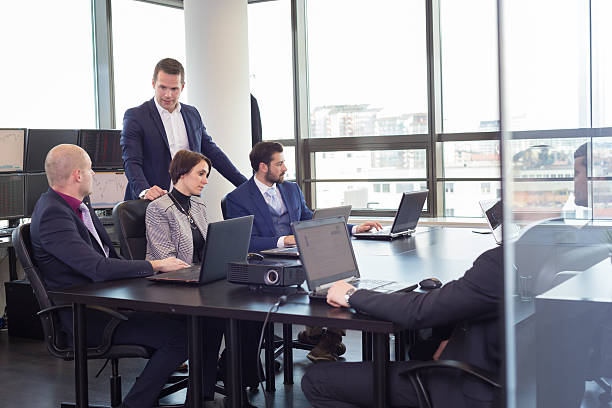 istock Business team working in corporate office. 545100946