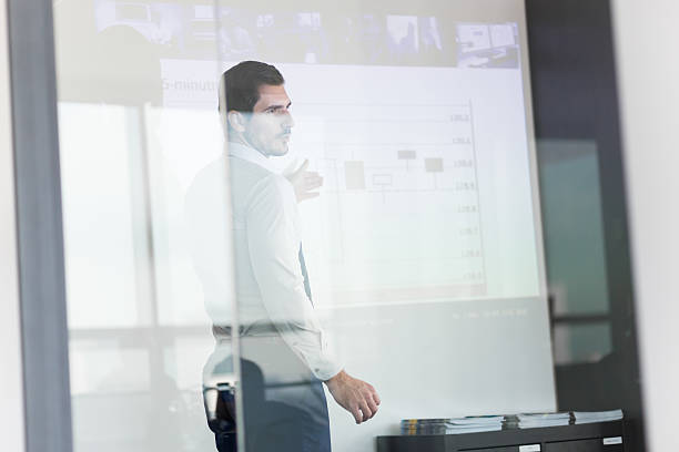 istock Business presentation on corporate meeting. 545100998