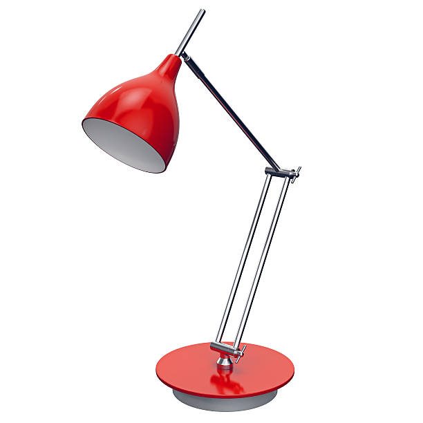 istock Big red combined lamp on plate. 3d graphic 545102696