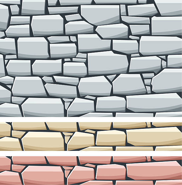 steinmauer - backgrounds concrete wall outdoors architecture stock-grafiken, -clipart, -cartoons und -symbole