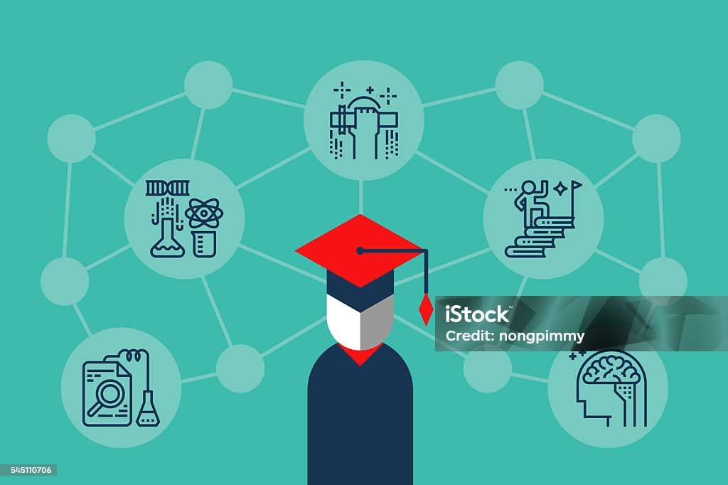 Knowledge Building Image Education Knowledge Illustration Stock Illustration - Download Image ...
