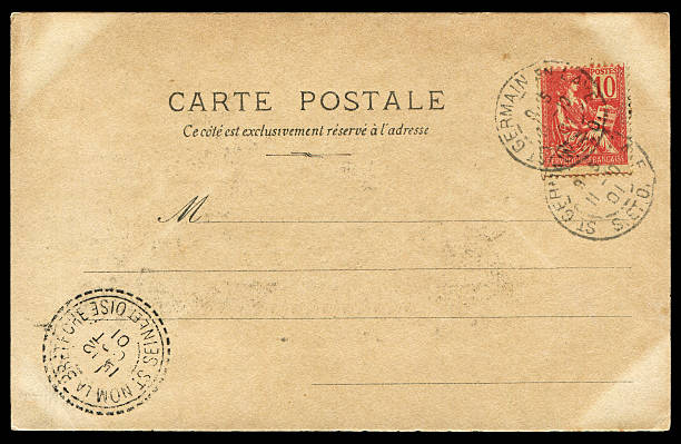 istock vintage French postcard background 545111794