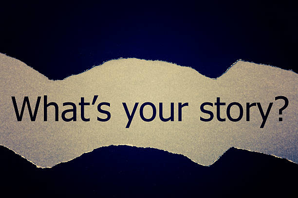 istock Text 'What's your story?' appears under the torn paper. 545113776