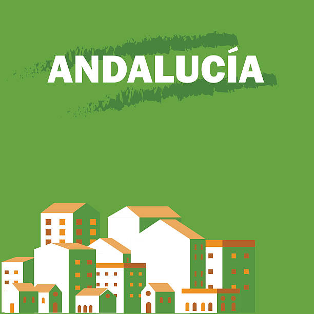 andalusien den tag. poster - andalusien stock-grafiken, -clipart, -cartoons und -symbole