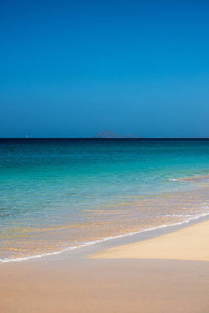 Beach with crystal clear water in Sal, Cape Verde, Africa