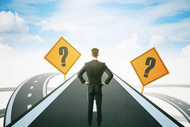 istock Businessman on highway road 545115612