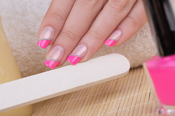 Manicure treatment stock photo