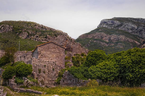 istock Ruins in the mountains in the evening. 545117632
