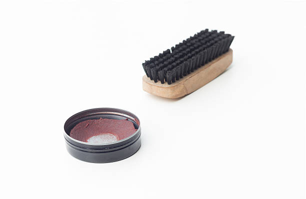 istock shoe polish and brush shoe 545117788