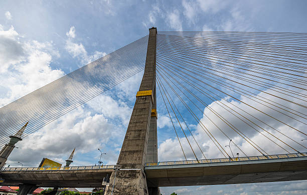 istock Mega sling Bridge,Rama 8 Bridge with nice sky background 545117850