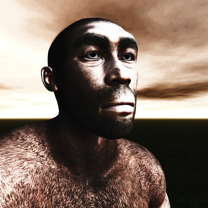 3d Illustration of a Homo Erectus