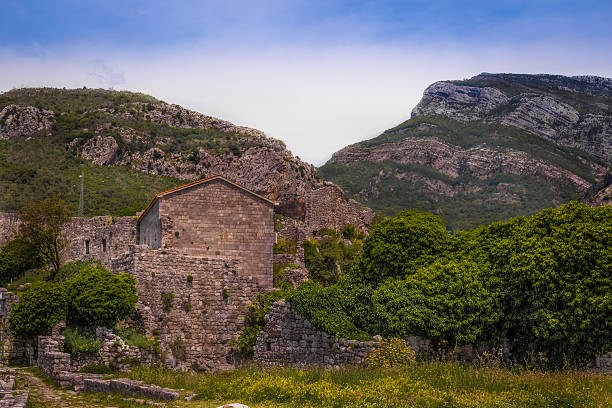 istock Ruins in the mountains in the evening. 545126362