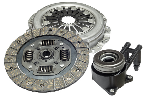 clutch kit with hydraulic bearing car on a white background