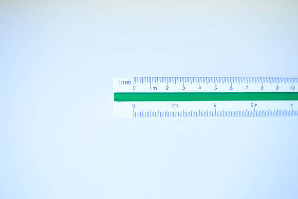 istock Rule in detail with white background 545248196