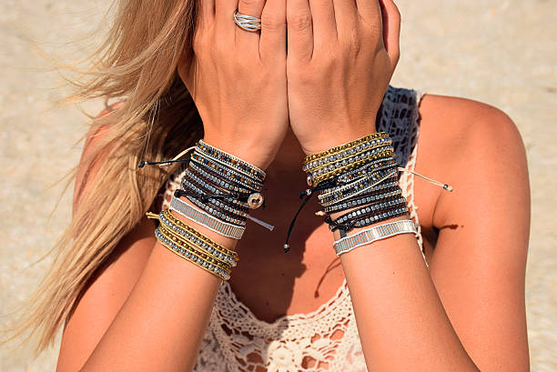 istock Blonde woman cover her face with hands 545248352