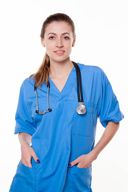 istock beautiful woman doctor with stethoscope 545249198