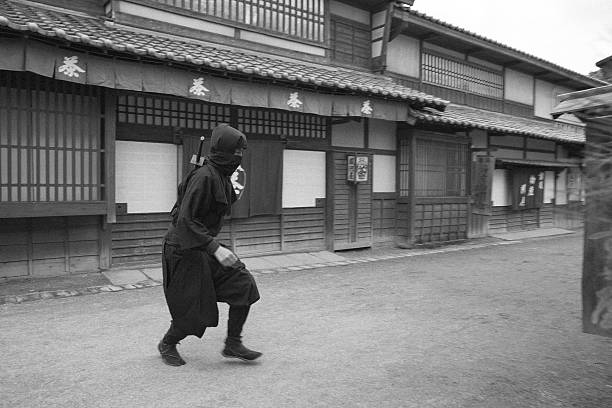 istock the Ninjya running in town. 545249686