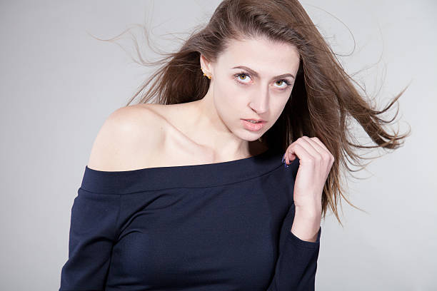 istock beautiful girl is posing in the Studio 545249954