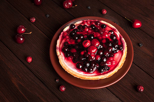 istock summer yogurt dessert with berries, cake 545252790