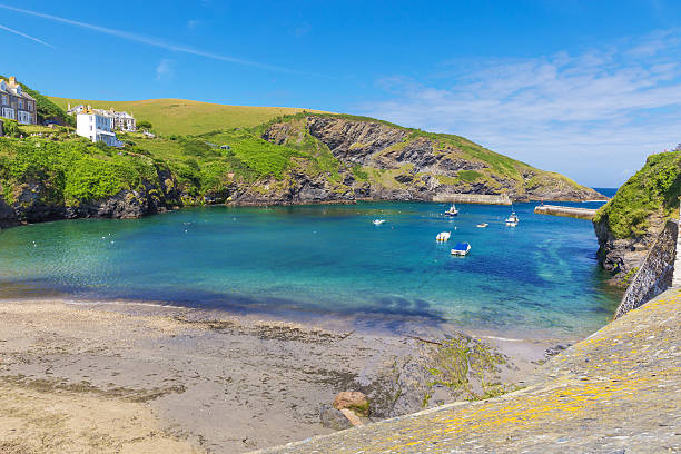 istock Popular Port Issac Atlantic ocean coast, Cornwall, England, Unit 545255694